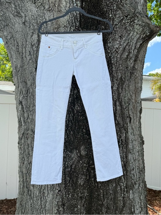 Hudson Jeans Denim - Hudson Jeans White Straight-Leg Women’s Jeans RN#107906 size 26